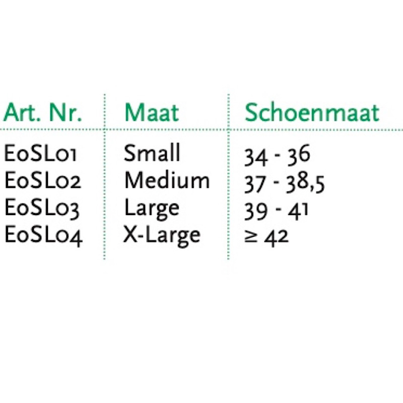 Maattabel Sim Slide 