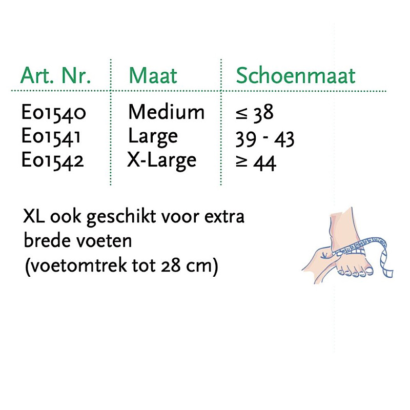 Magnide 2 in 1 maattabel 