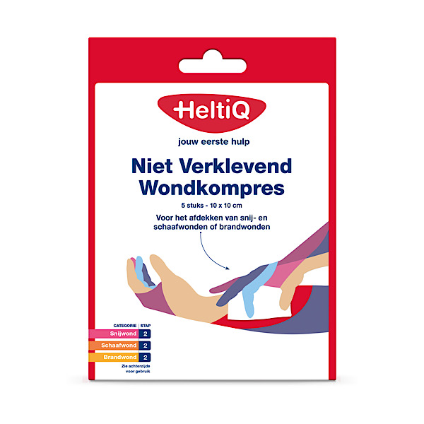 Niet Verklevend Wondkompres 10 x 10 cm 