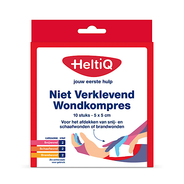 Niet Verklevend Wondkompres 5 x 5 cm